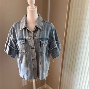 Twelve by Twelve Light Blue Denim short sleeve Jacket